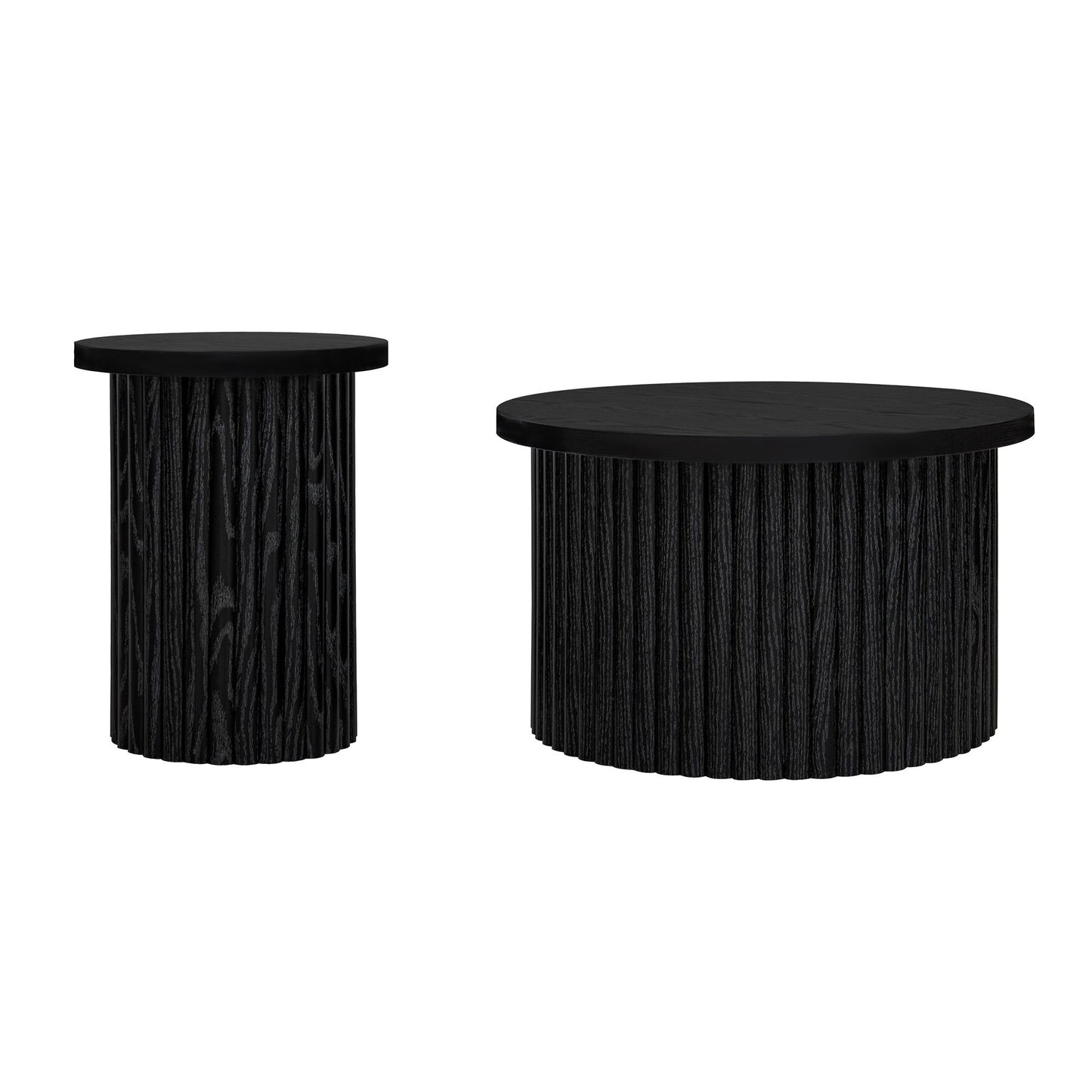 Modern Nesting Accent Tables for Living Room, 2 Pieces