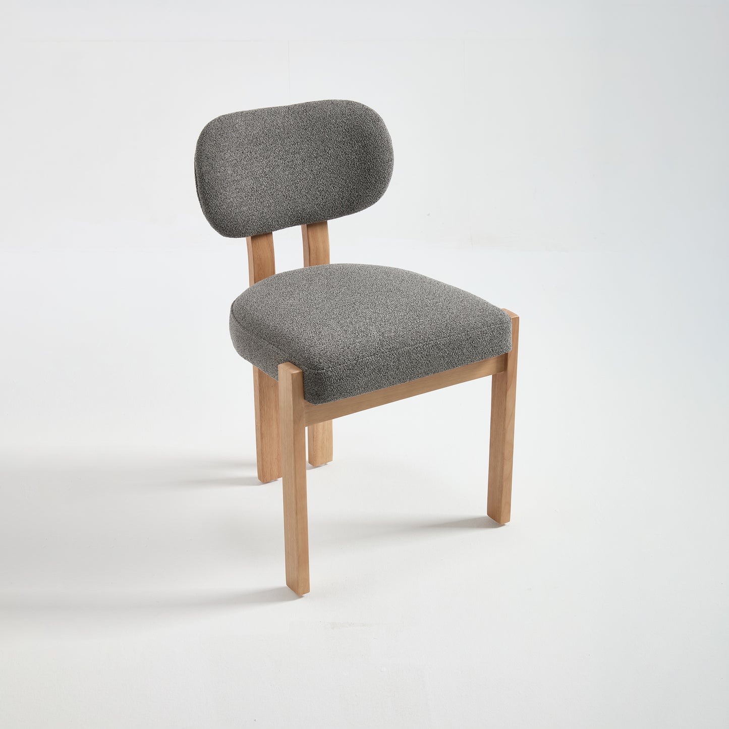 GOMYHOME Wooden Dining Chairs Set of 2, Modern Fabric Upholstered Dining Room Chair Kitchen
