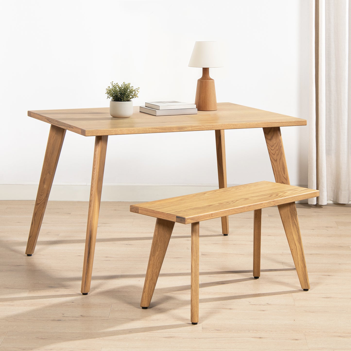 GOMYHOME 33.5" Dining Table for dining room Brown Wood for dining room