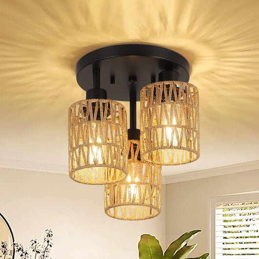 '-Modern LED Flush Mount Ceiling Light – Round White Low-Profile Fixture