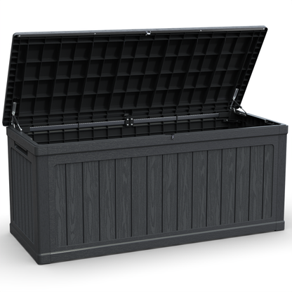 GOMYHOME 260 Gallon Large Outdoor Storage XXL Deck Box for Patio Furniture, Outdoor