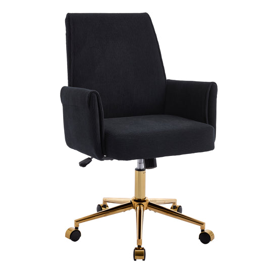 GOMYHOME Mid-back liftable office chair, striped fabric, and ergonomically designed, is an