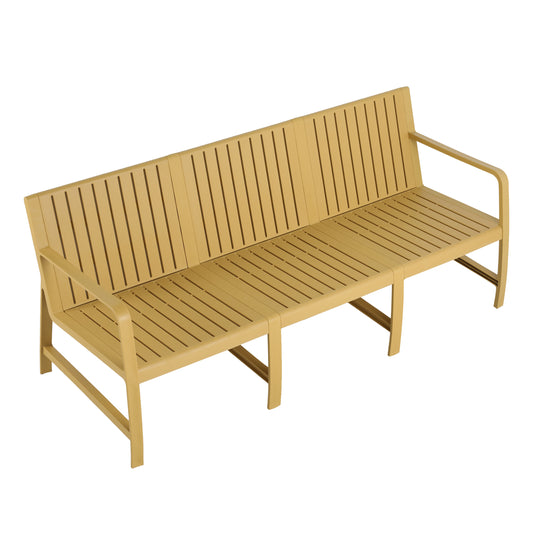 GOMYHOME Summer - 1-Piece Indoor/Outdoor Furniture 3-Seater Sofa Waterproof PP Material -