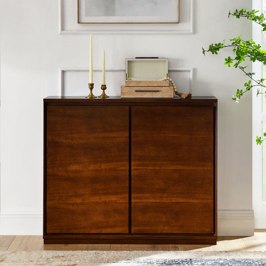 GOMYHOME walnut sideboard cabinet for modern home storage