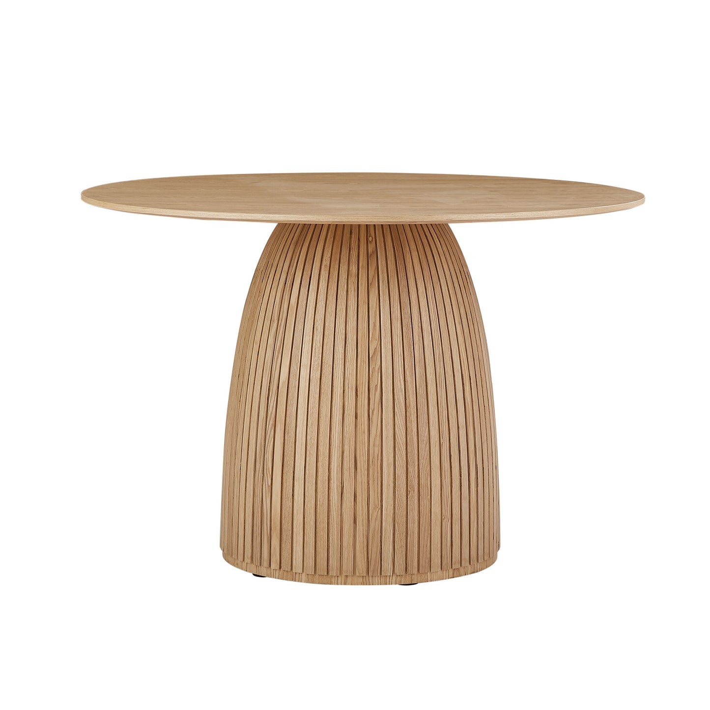 GOMYHOME Oak 47.24" Round Dining Table for Kitchen and Dining Room in Oak for dining room