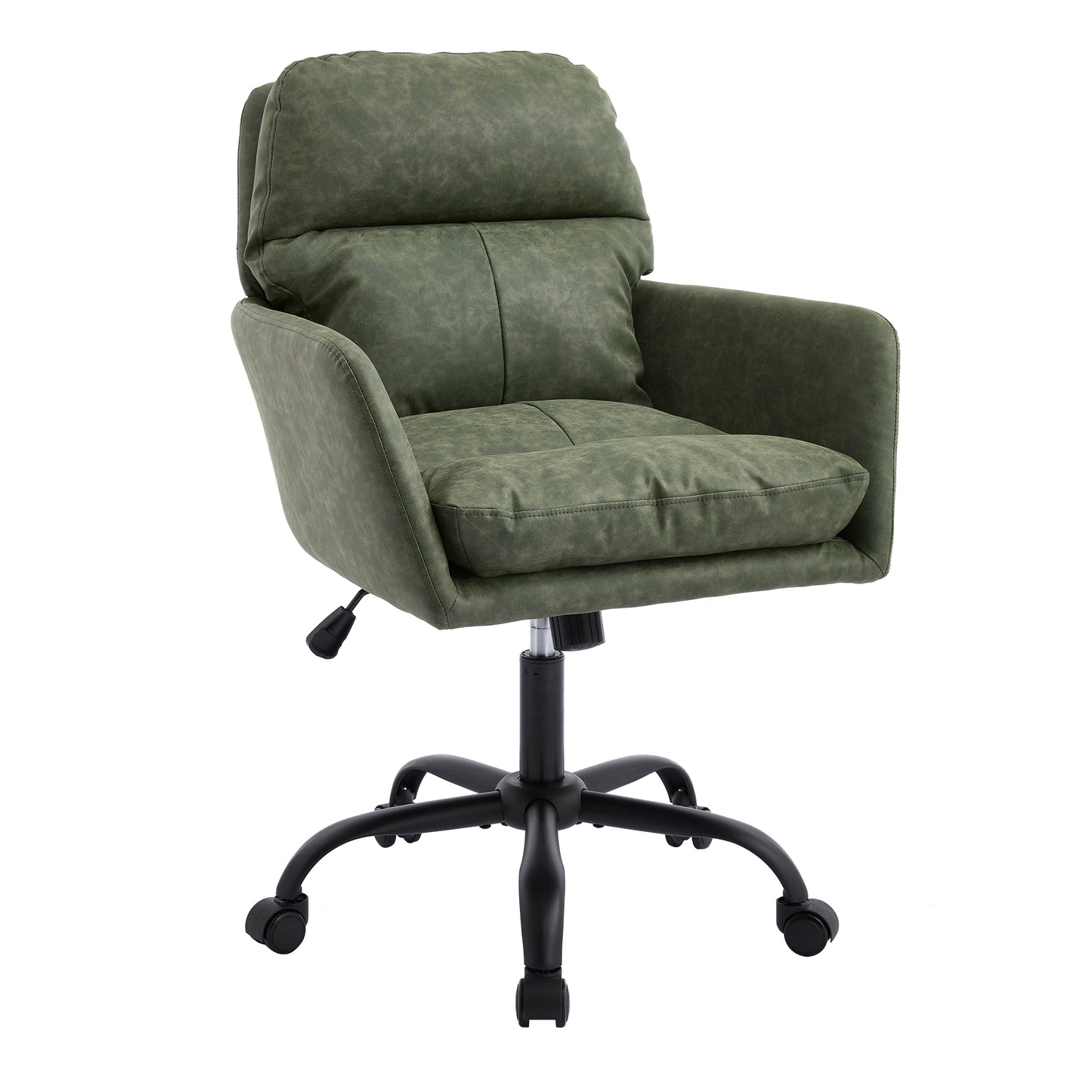 GOMYHOME Artificial leather, PU leather, black base, adjustable in height, suitable for