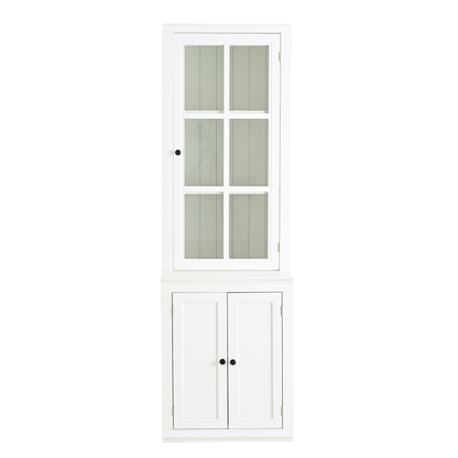 GOMYHOME White Storage Cabinet for Organized Homes with Practical Modern Style