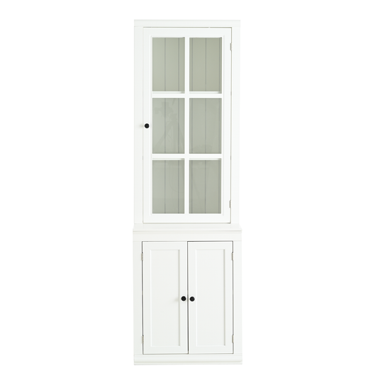 GOMYHOME White Storage Cabinet for Organized Homes with Practical Modern Style