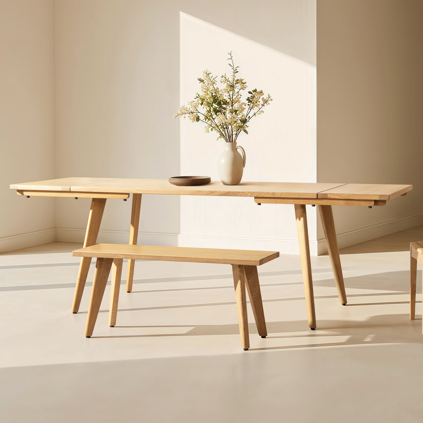 GOMYHOME 33.5" Dining Table for dining room Brown Wood for dining room