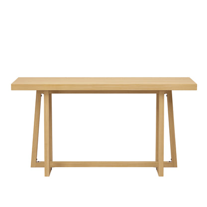GOMYHOME 59.84-Inch Wood-Look Console Table for Entryway and Sofa Back