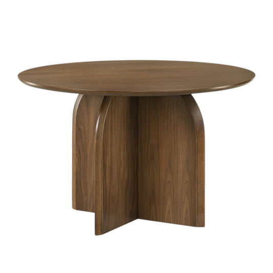 GOMYHOME Dark Walnut Dining Table for Dining Room Or Kitchen
