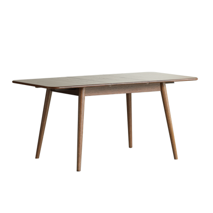 GOMYHOME Extendable Dining Table, Drop-Leaf Wood Table for Small Spaces, Mid-Century Style