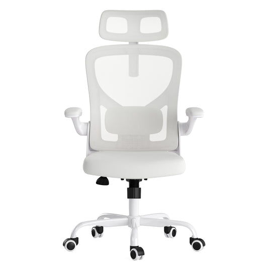 GOMYHOME White Desk for Home Office for Everyday Living and Small Spaces