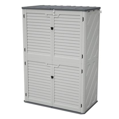 GOMYHOME Rust Proof Resin Garden Equipment Storage - Weatherproof, Spacious, UV Resistant