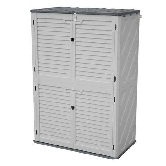 GOMYHOME Rust Proof Resin Garden Equipment Storage - Weatherproof, Spacious, UV Resistant