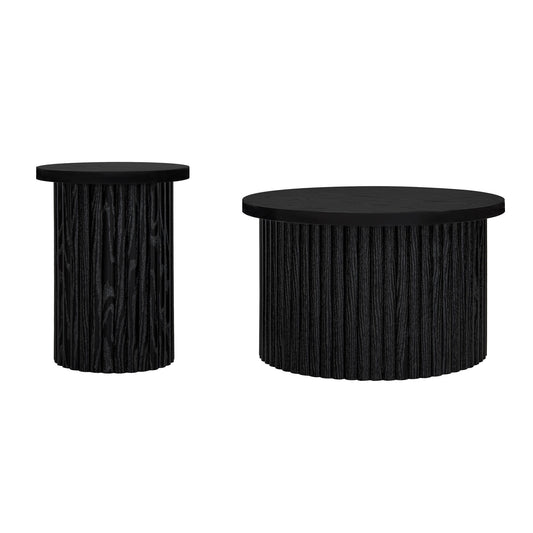 Modern Nesting Accent Tables for Living Room, 2 Pieces