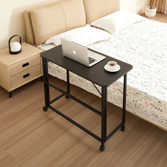 GOMYHOME Folding Desk Small Foldable Desk for Small Space, 31.5 Inches Writing Computer Desk