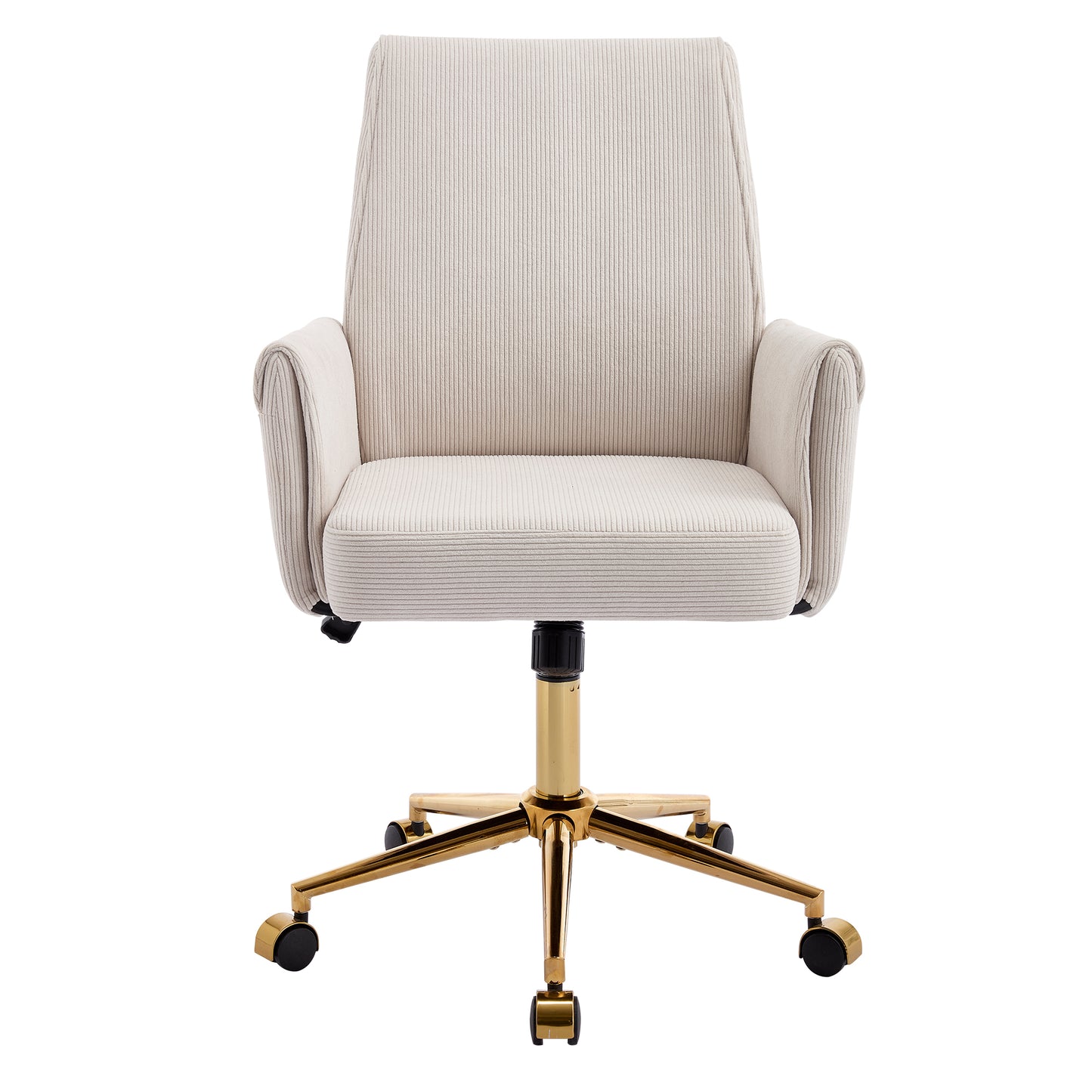 GOMYHOME Mid-back liftable office chair, striped fabric, and ergonomically designed, is an