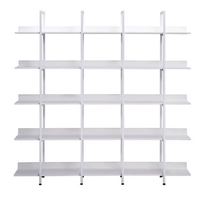 GOMYHOME5 Tier Bookcase Home Office Open Bookshelf, Vintage Industrial Style Shelf