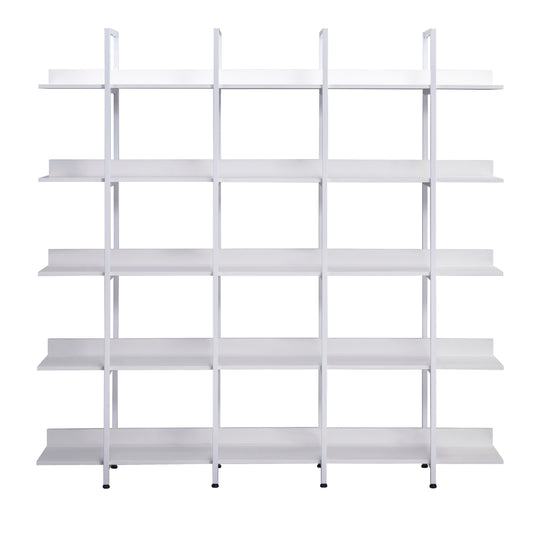 GOMYHOME5 Tier Bookcase Home Office Open Bookshelf, Vintage Industrial Style Shelf