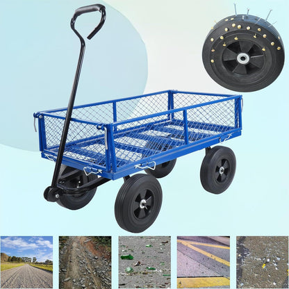GOMYHOME Tools Cart Wagon Cart Garden Cart Trucks Make It Easier to Transport Firewood
