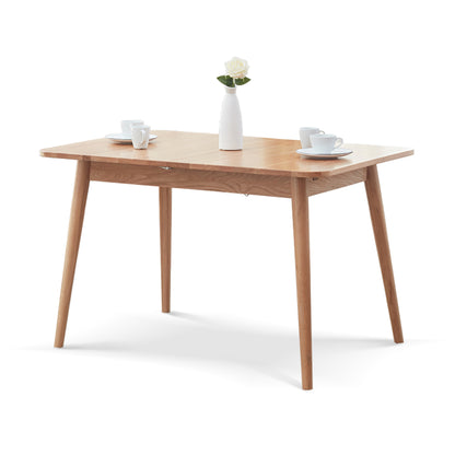 GOMYHOME Mid-Century Modern Extendable Wood Dining Table, 42.5" to 63" Kitchen Table