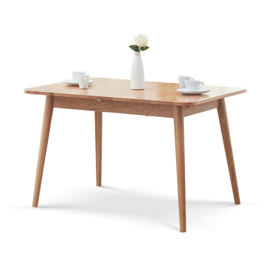 GOMYHOME Mid-Century Modern Extendable Wood Dining Table, 42.5" to 63" Kitchen Table