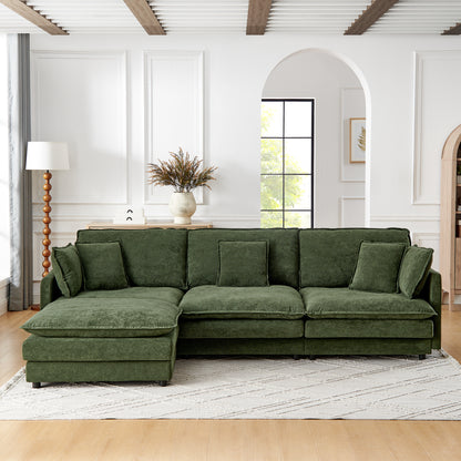 GOMYHOME Green Ottoman for Living Room for Everyday Living and Small Spaces