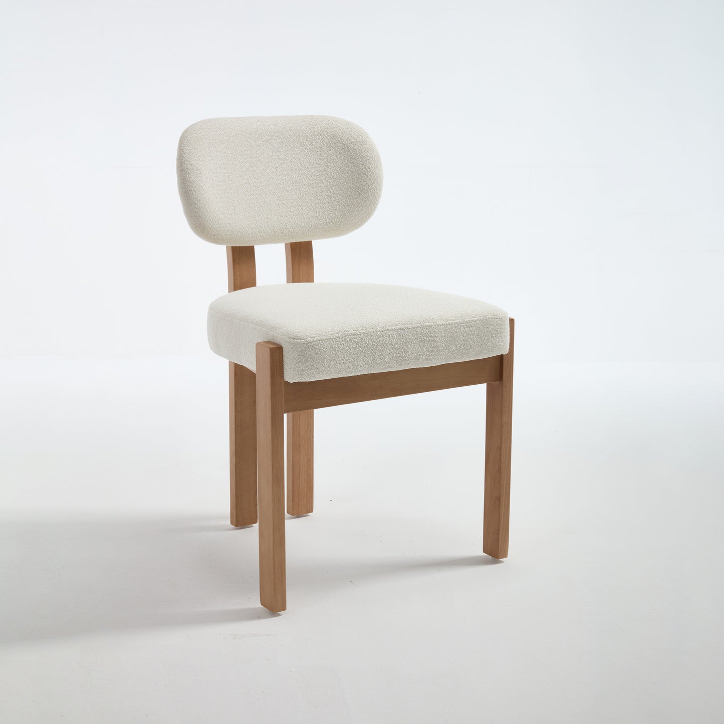 GOMYHOME Wooden Dining Chairs Set of 2, Modern Fabric Upholstered Dining Room Chair Kitchen