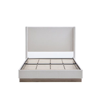 GOMYHOME Harper Tall Headboard Upholstered Bed / 54" High Headboard / Elegant Simplicity / No Box Sp