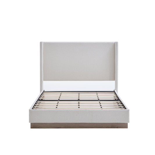 GOMYHOME Harper Tall Headboard Upholstered Bed / 54" High Headboard / Elegant Simplicity / No Box Sp