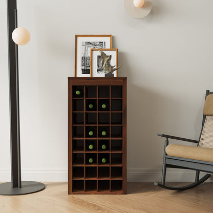 GOMYHOME brown walnut color modular 32  wine bar cabinet Buffet Cabinet