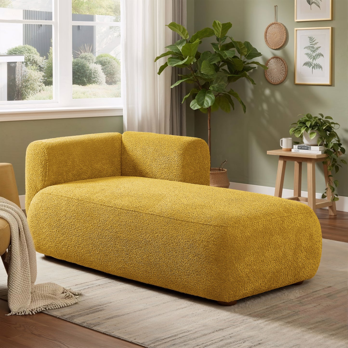 GOMYHOME Yellow Recliners & Massage Chair for Home, 64.2"W x 33.1"D x 24.8"H