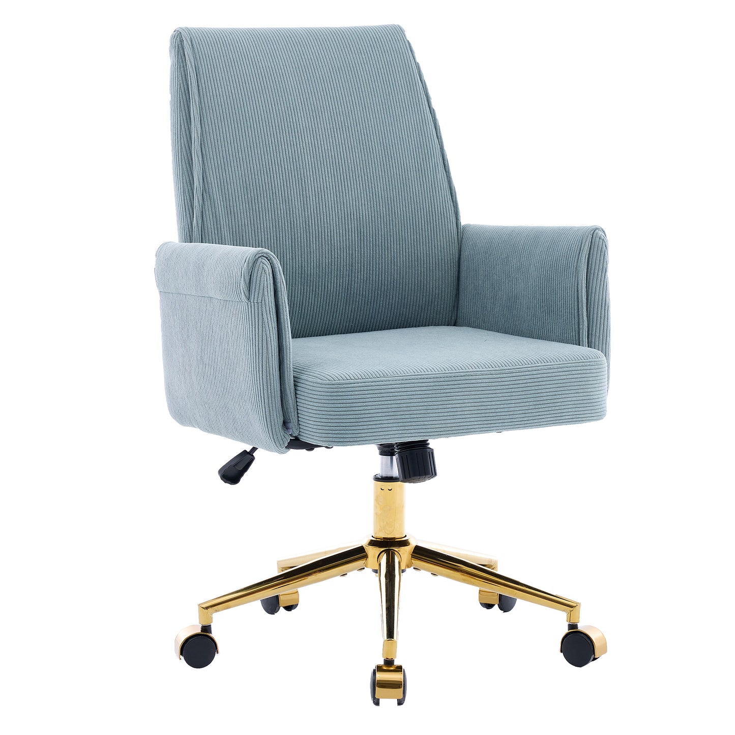 GOMYHOME Mid-back liftable office chair, striped fabric, and ergonomically designed, is an