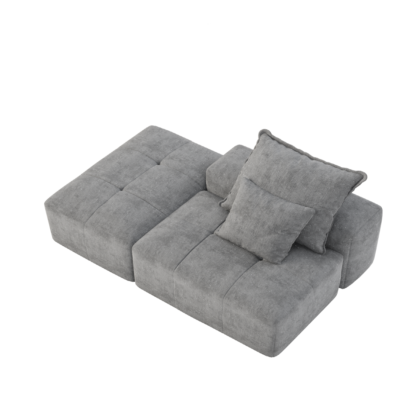 GOMYHOME Oversized Chenille Modular Sectional Sofa