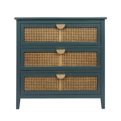 GOMYHOME 3-Drawer Storage Cabinet with Wood-Grain Finish for Bedroom