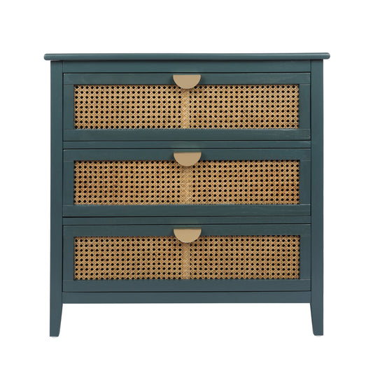 GOMYHOME 3-Drawer Storage Cabinet with Wood-Grain Finish for Bedroom