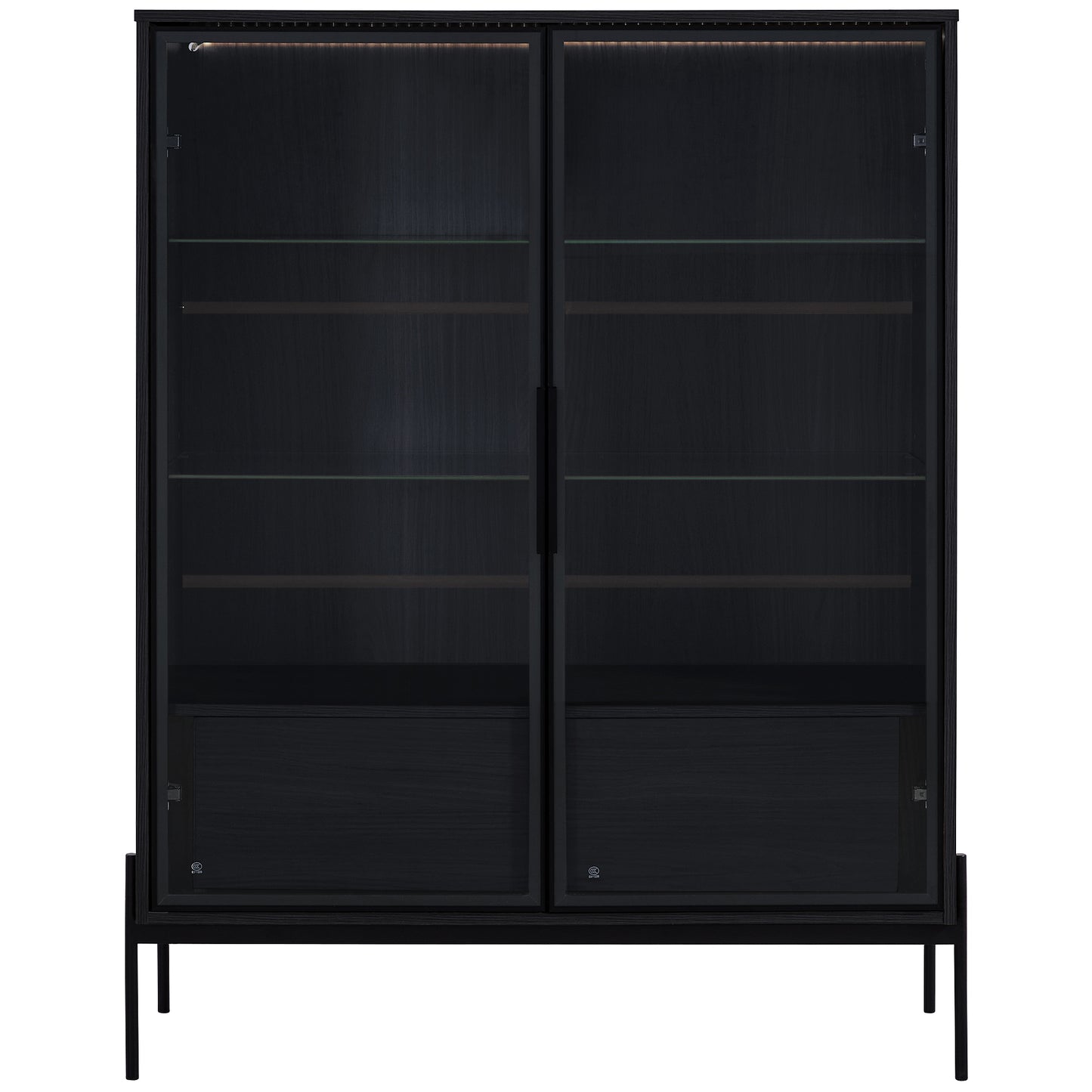 GOMYHOME Black Storage Cabinet for Organized Homes with Practical Modern Style