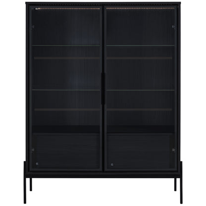 GOMYHOME Black Storage Cabinet for Organized Homes with Practical Modern Style