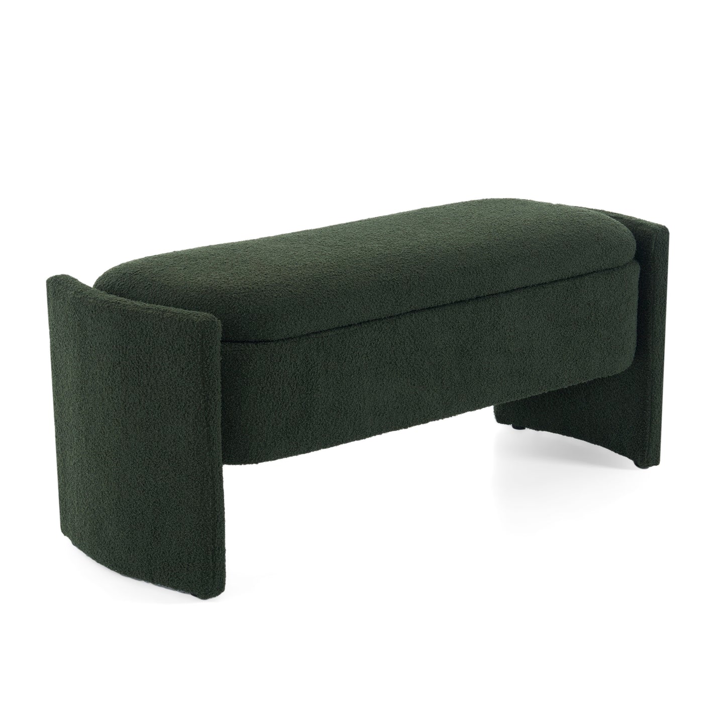 GOMYHOME Green Storage Bench for Living Rooms for Everyday Living and Small Spaces