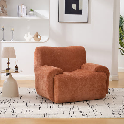 GOMYHOME orange orange modular loveseat sofa for living room bedroom and apartment