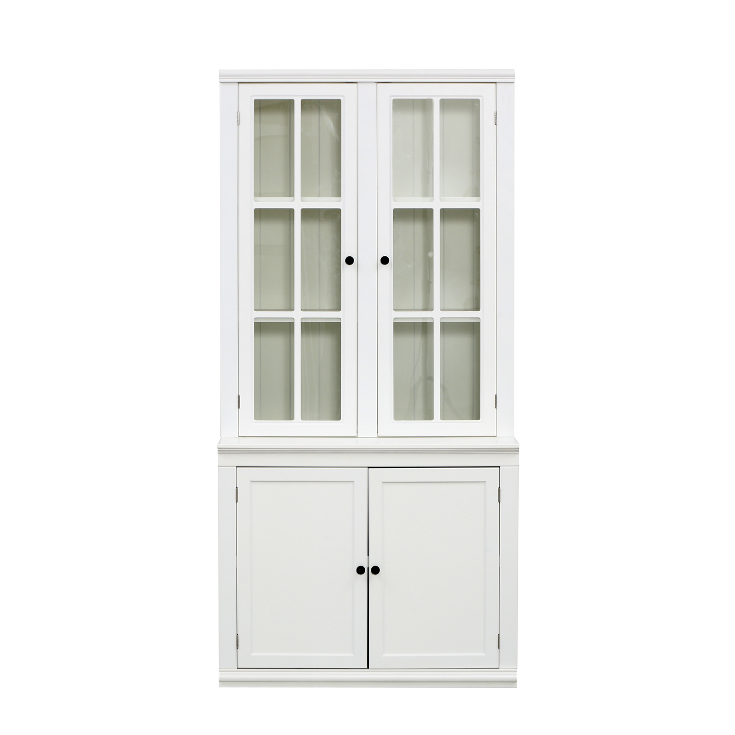 GOMYHOME White Storage Cabinet Set of 2 for Organized Homes with Practical Modern Style
