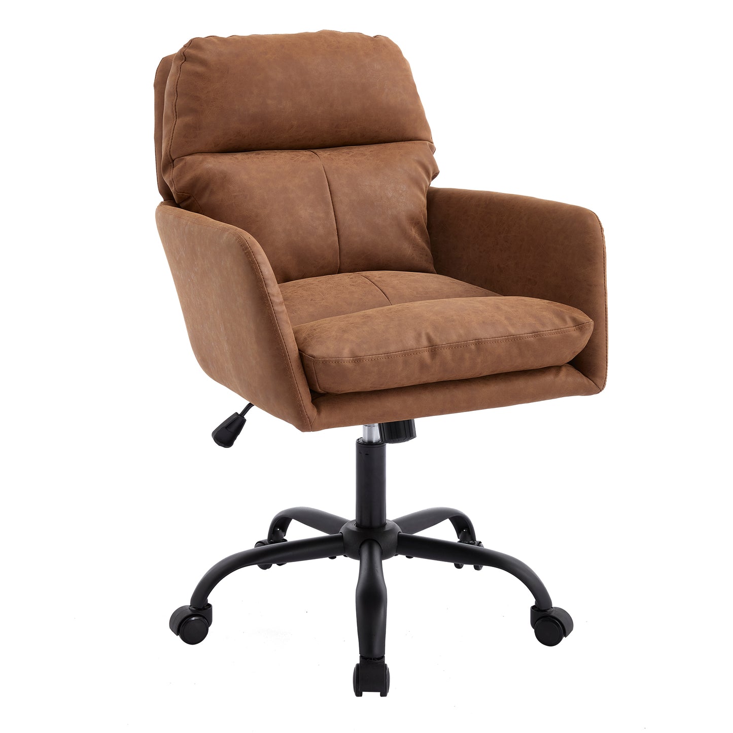 GOMYHOME Artificial leather, PU leather, black base, adjustable in height, suitable for