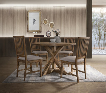 GOMYHOME Wallace II Weathered Oak 5PCs Dining Room Set