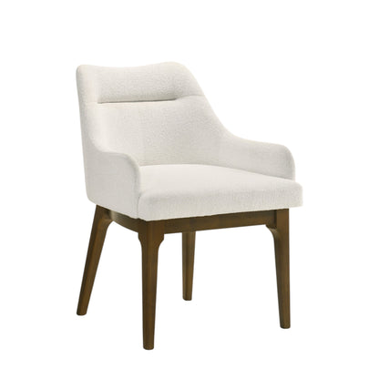 GOMYHOME Kasha Chenille & Vintage Oak Side Chair (Set of 2)