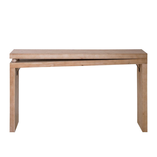 GOMYHOME 52.6" Narrow Console Table, Wood Entryway Sofa Table with Bead Detail